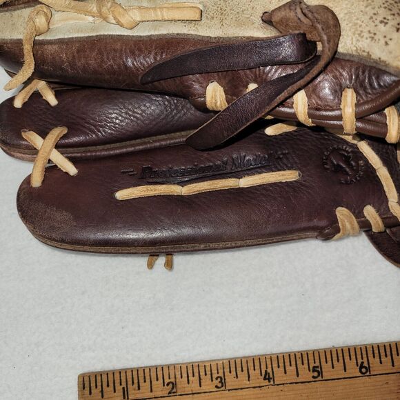 Mizuno Glove Baseball Brown Leather Softball Left Handed 12.5" Model GFN 1250B3 - Picture 12 of 14